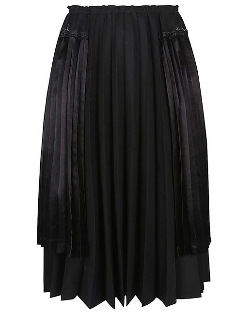 Comme des Garçons Black Comme Des Garcons Pleated Midi Skirt