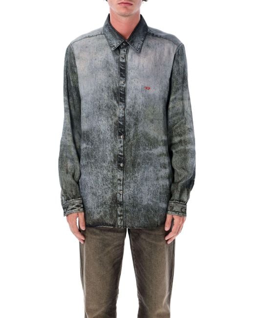 T-shirts et polos DIESEL pour homme en coloris Gray