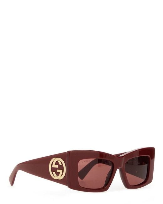 Gucci Red Square Sunglasses