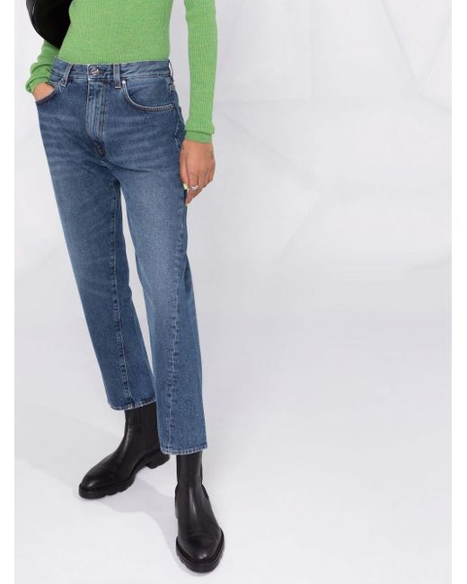 Jeans rectos capri Totême de color Blue