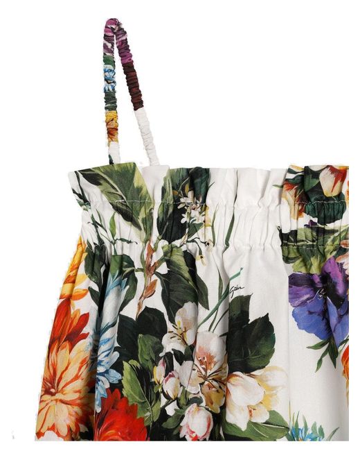 Dolce & Gabbana White Top Set mit Shorts