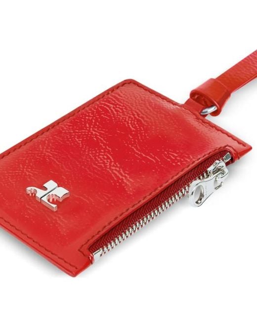 Courreges Red Kartenetui Naplack