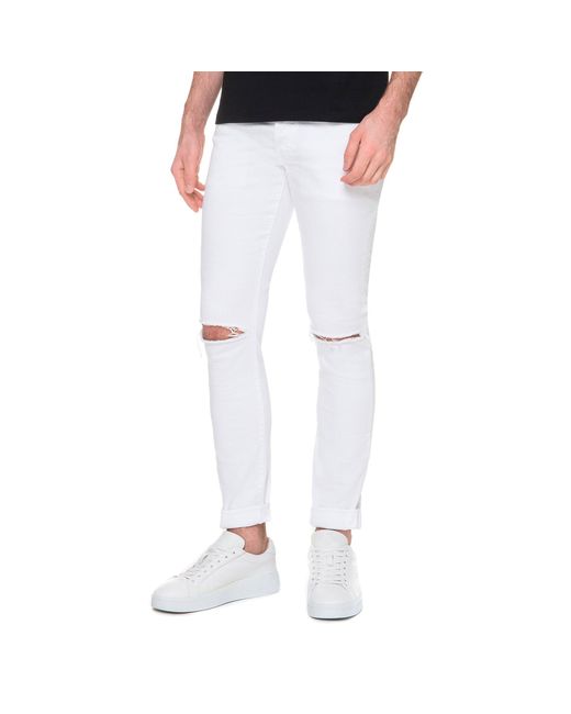 Balmain White Skinny Jeans for men