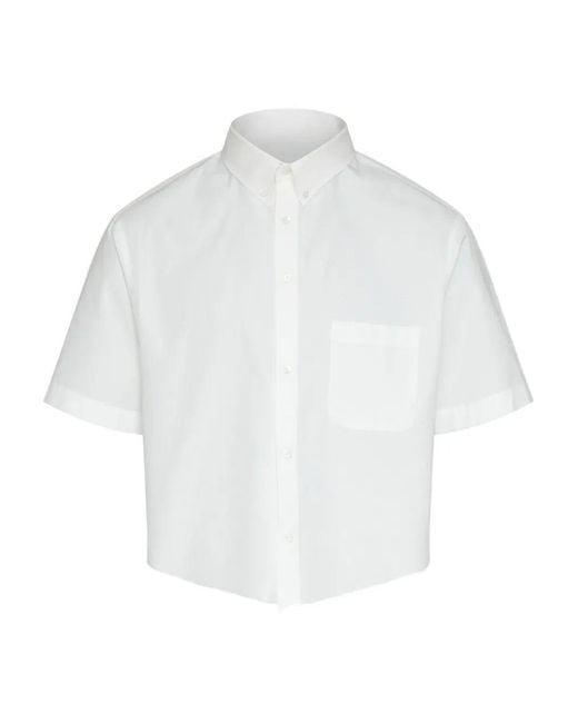 Maison Margiela White Short Sleeved Shirt for men