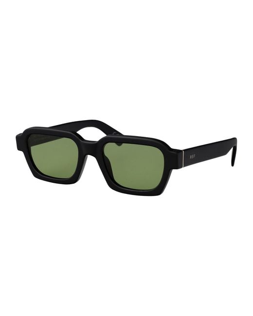 Retrosuperfuture Green Squared Sunglasses Hiw Matte