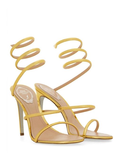 Rene Caovilla Metallic Sandals