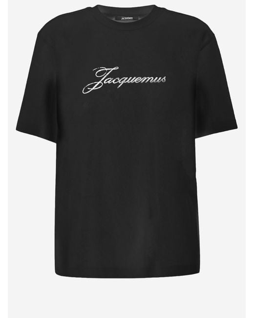 Jacquemus Black Logo Crew Neck T-Shirt