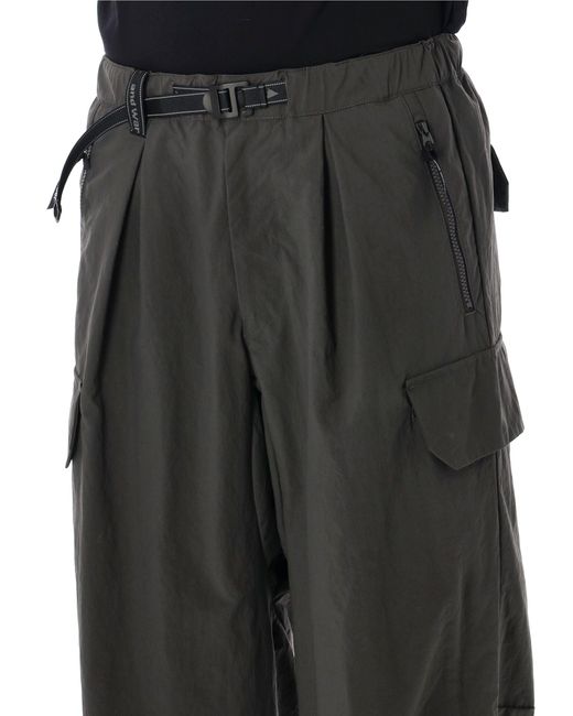 And Wander Black Cargo Trousers for men