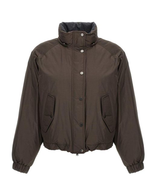 Winter Jackets Brunello Cucinelli de color Brown