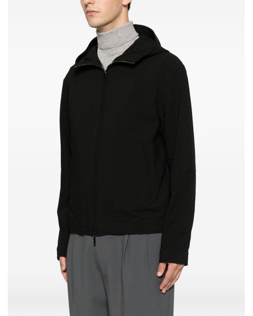 Emporio Armani Black Nylon Blouson Jacket
