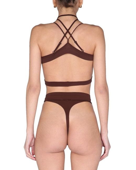 ANDREADAMO Brown Slip