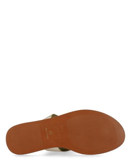 Manebí Brown Goat Leather Buff Leather Neolite Flats