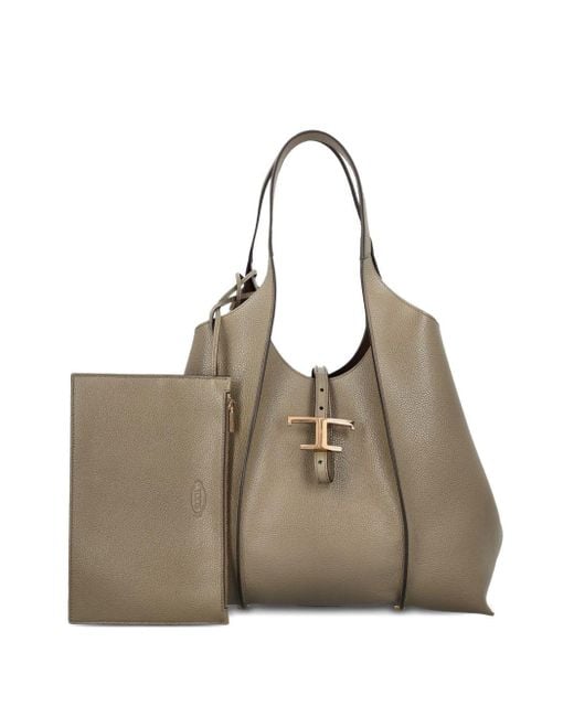 Tod 's Sac fourre-tout en cuir moyen Tod's en coloris Brown