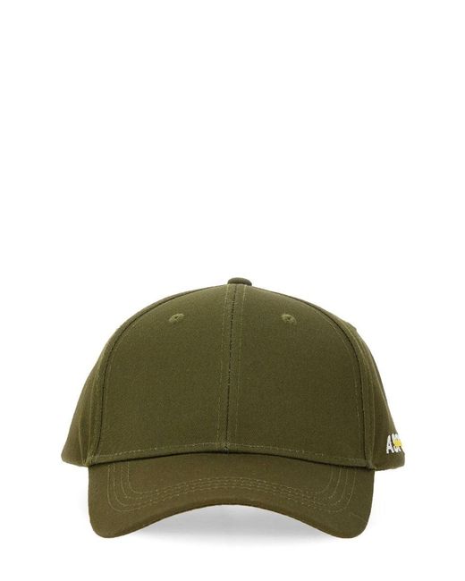 Aspesi Green Baseball Hat With Logo for men