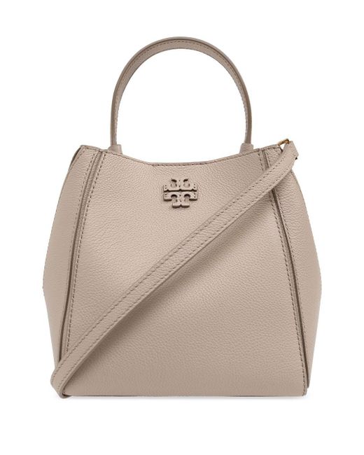 Tory Burch Natural Mc Graw Small Leder Eimerbeutel