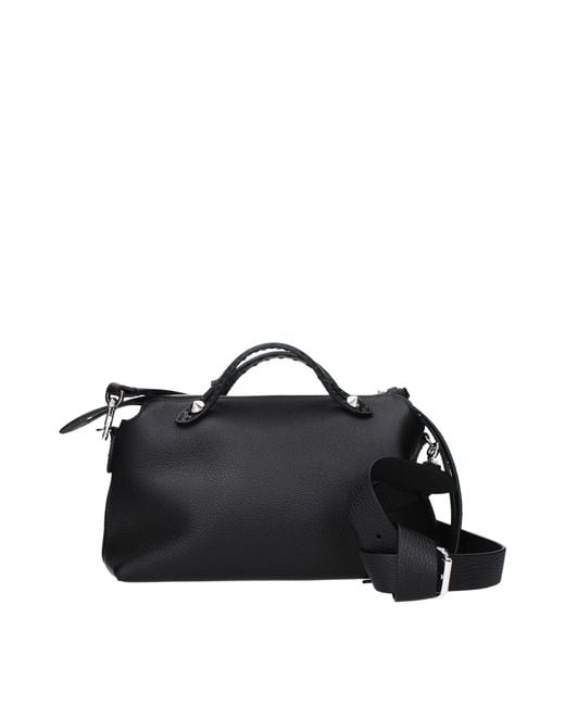 Fendi Black Handbags By The Way Leather
