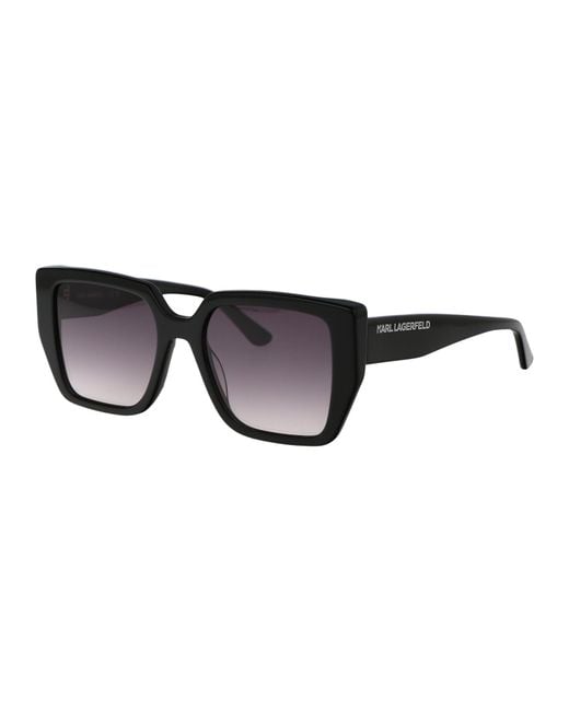 Karl Lagerfeld Black Square Frame Sunglasses