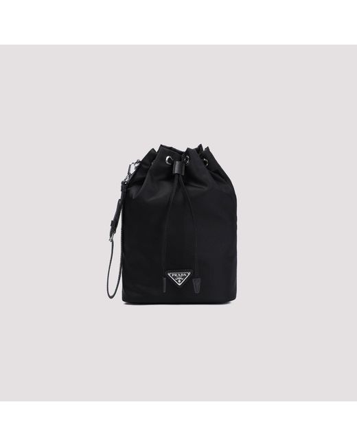 Re Nylon Pouch Prada de color Black