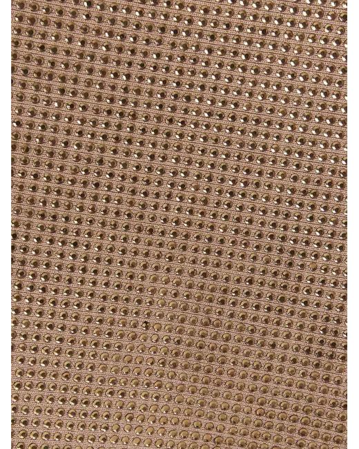 ANDREADAMO Natural Sequin Knit Skirt