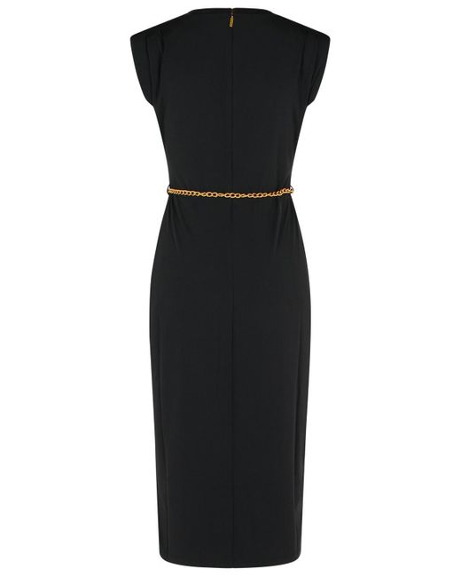 Michael Kors Black Polyester Mischkleid