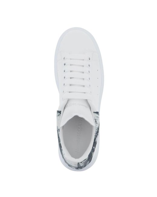 Sneakers de gran tamaño Alexander McQueen de hombre de color White