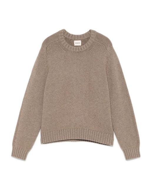 Khaite Mae Cashmere Jumper in het Natural