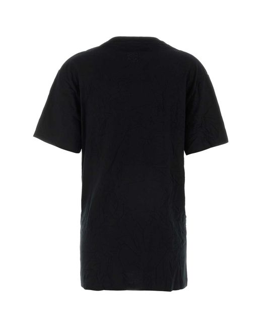 Loewe Black Round Neck Graphic Print T-Shirt