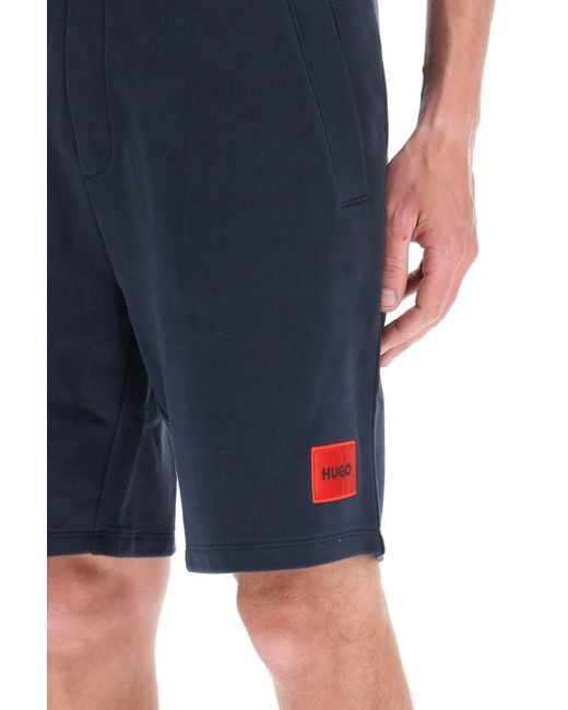 HUGO Diz Sweat Shorts in Blue für Herren