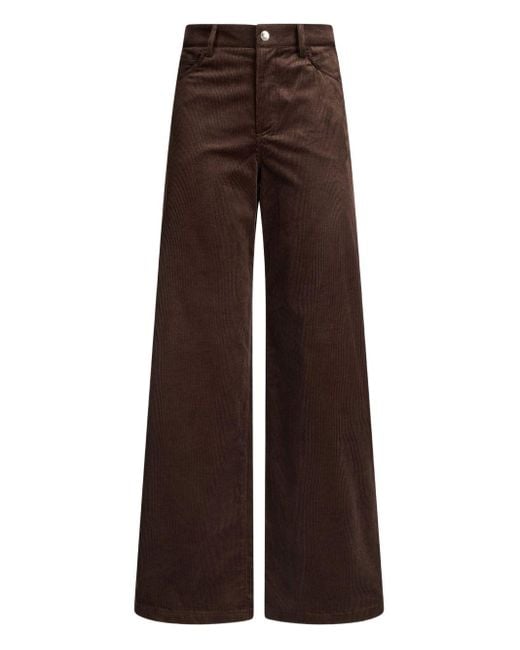 Liu Jo Ribfluwelen Broek in het Brown
