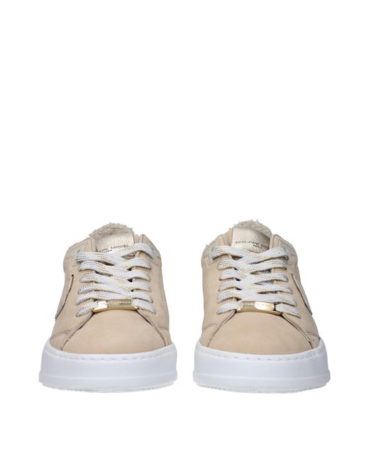 Philippe Model Natural Sneakers Temple Suede