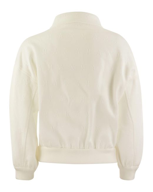 Max Mara Gastone Sweatshirt Met Monogram in het White