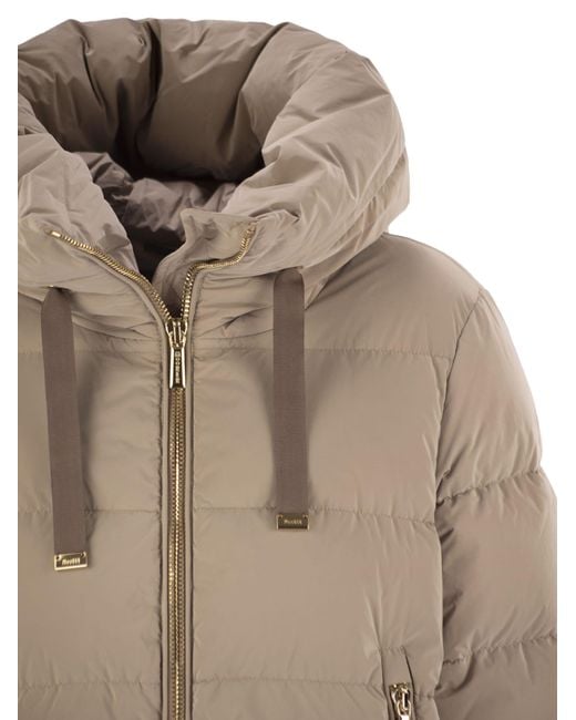 Moorer Natural Gadia Os Hooded Down Jacket