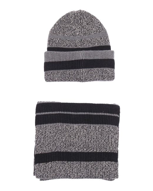 Barbour Gray Boston Beanie & Scarf Gift Set