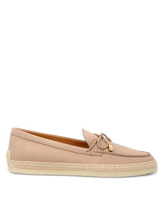 Tod's Brown Nubuck Loafers