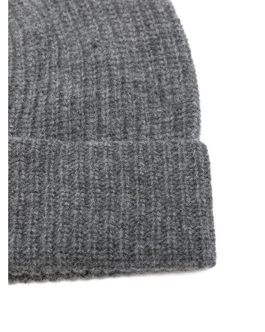 Seven Gauge Gray Beanie for men