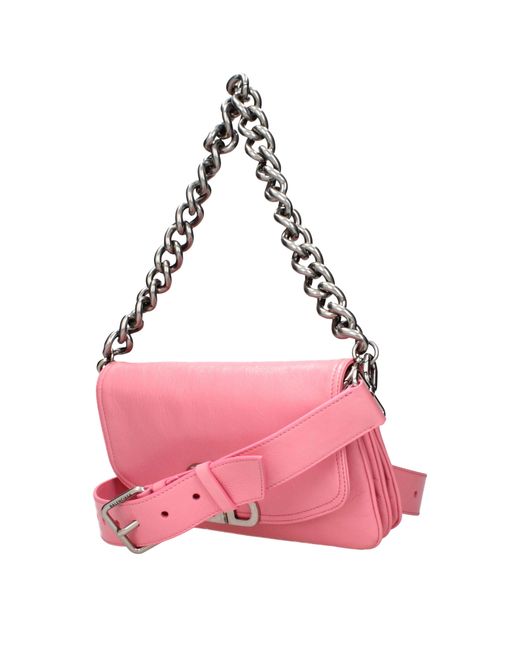 Balenciaga Pink Shoulder Bags Leather/Light