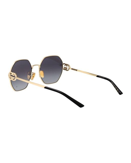 Gucci Blue Metal Sunglasses