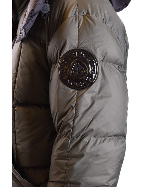 Moose Knuckles Gray Down Jacket