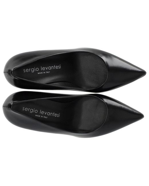 Sergio Levantesi Black Jenny Pump