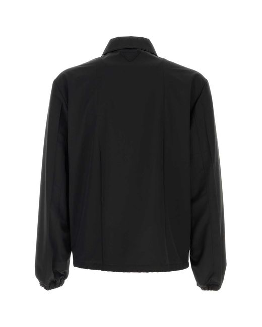 Prada Black Wool Blend Jacket