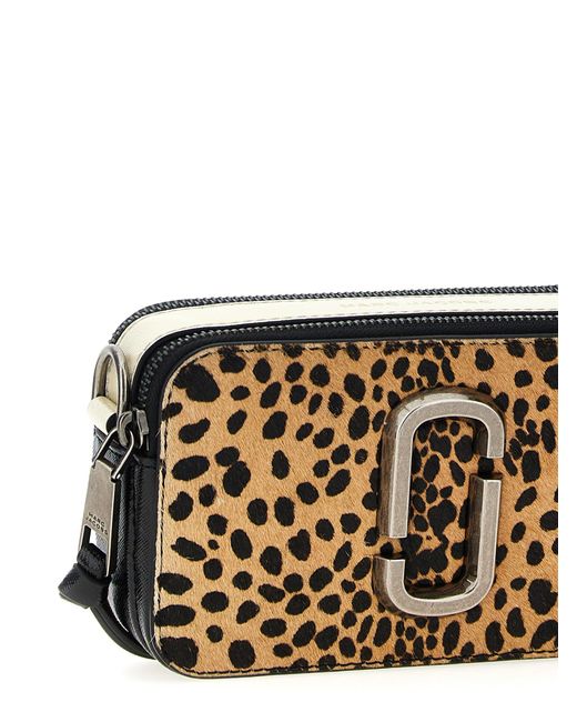 Marc Jacobs Metallic 'The Cheetah Snapshot' Crossbody -Tasche