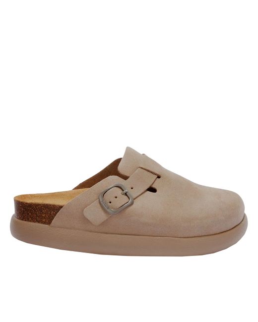 Scholl Brown Mules Dark Fae Chunky
