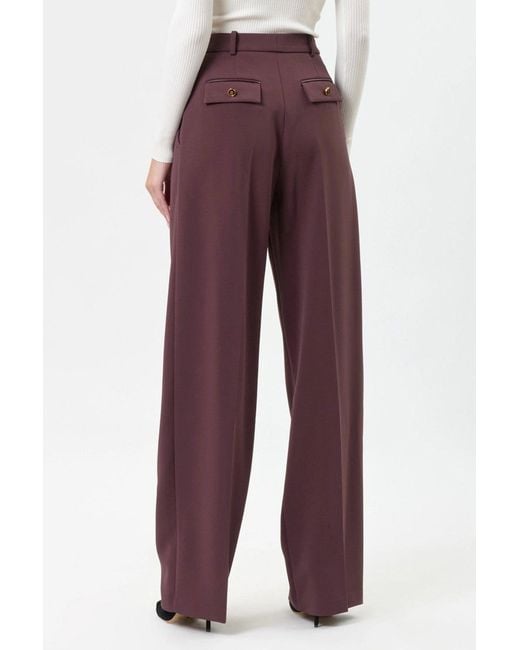 Elisabetta Franchi Purple Trousers