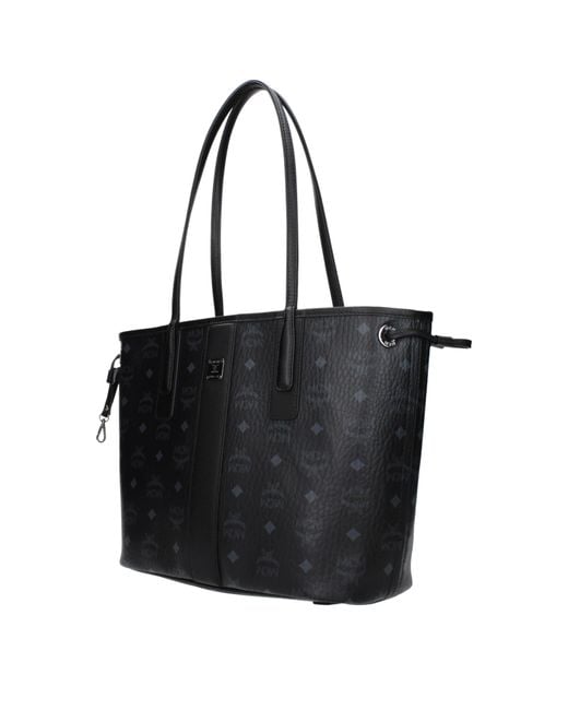 MCM Black Shoulder Bag Fabric