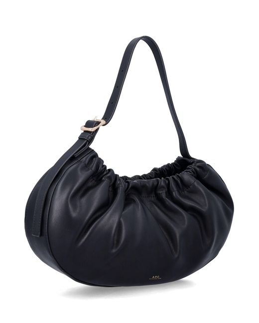 A.P.C. Black Ninon Hoop Bag