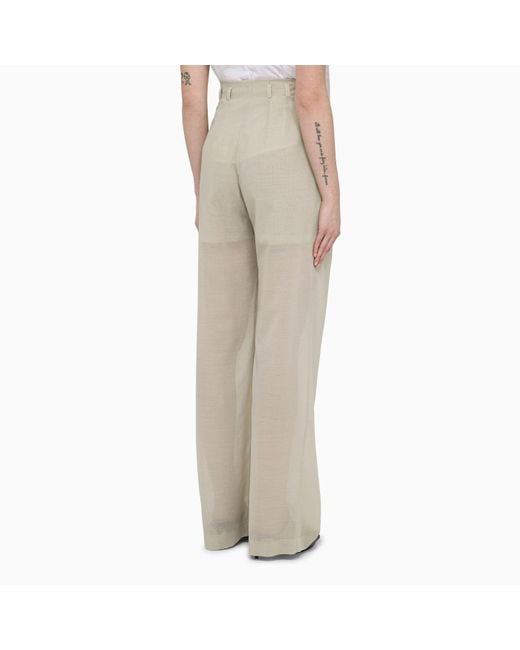 Philosophy Natural Wool Blend Palazzo Trousers