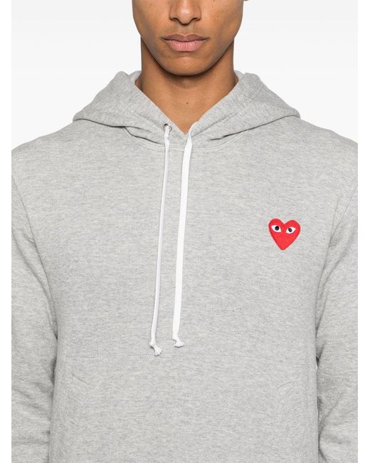 Comme des Garçons White Cotton Hoodie