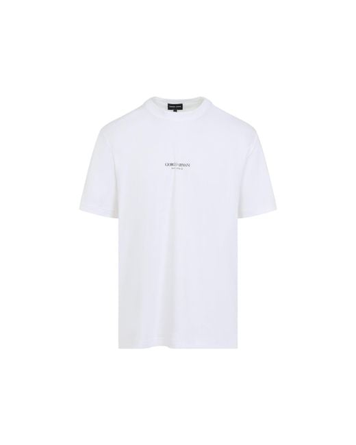 Giorgio Armani Blue Cotton T-Shirt