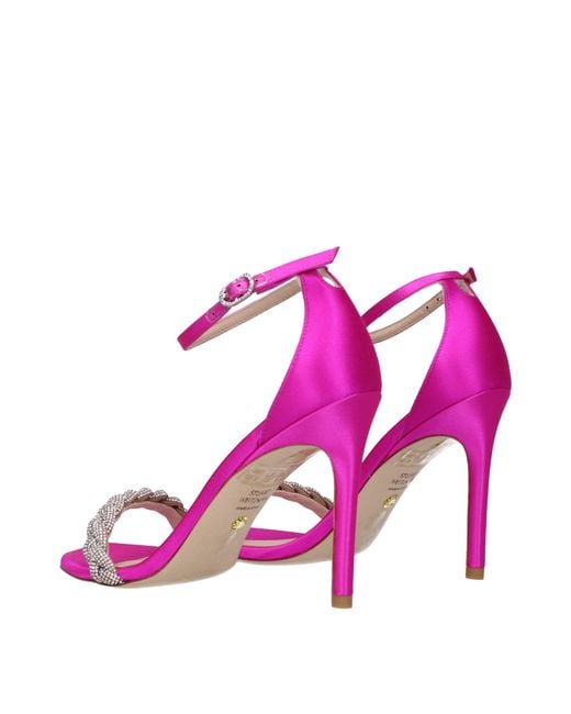 Stuart Weitzman Pink Sandali Donna Raso Fuxia/Fenicottero