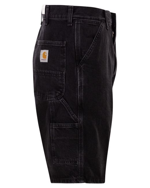 Carhartt Denim Bermudashort in het Black